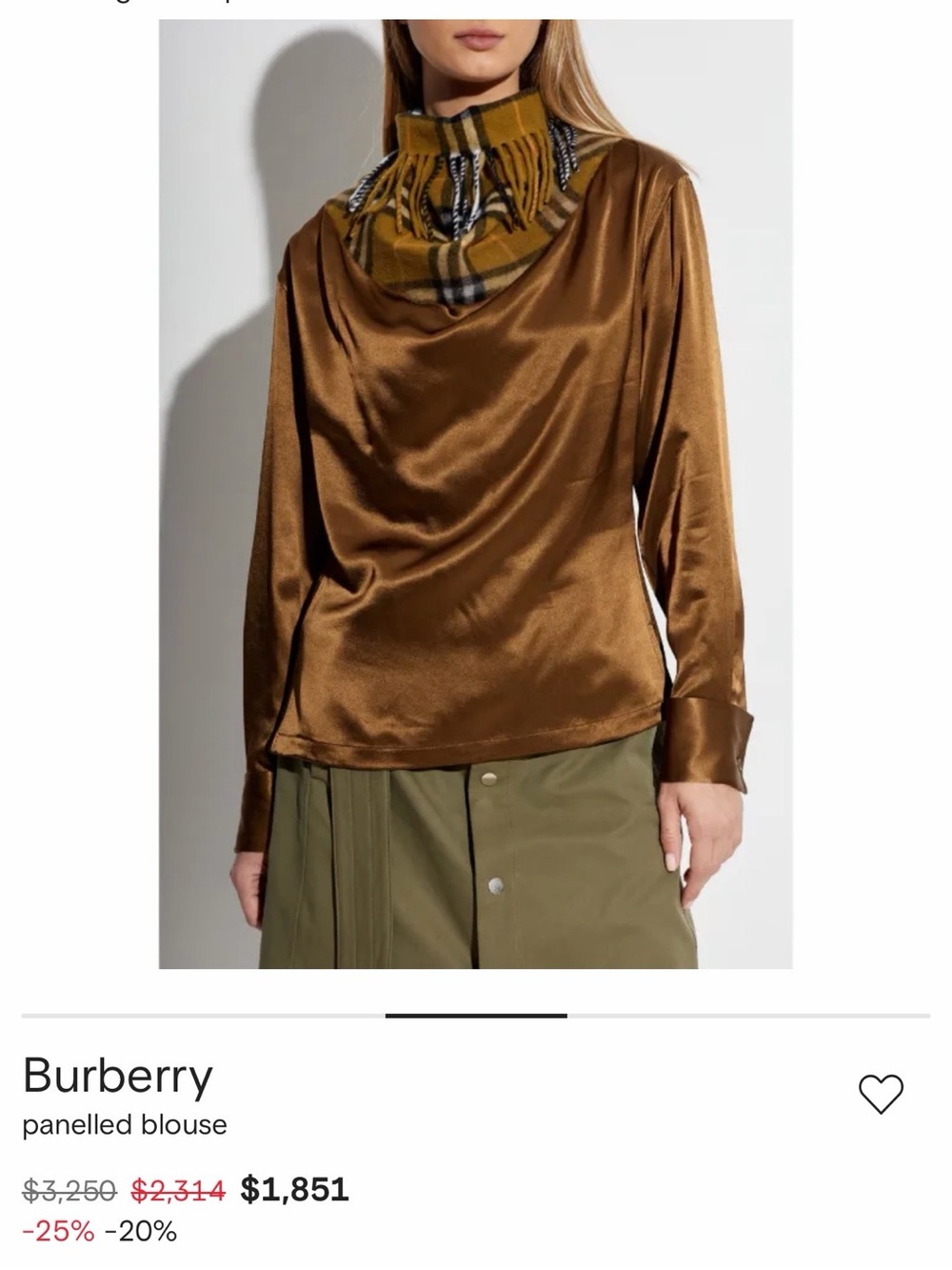 Burberry Fringe Blouse